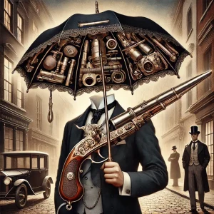 19th century umbrella gun